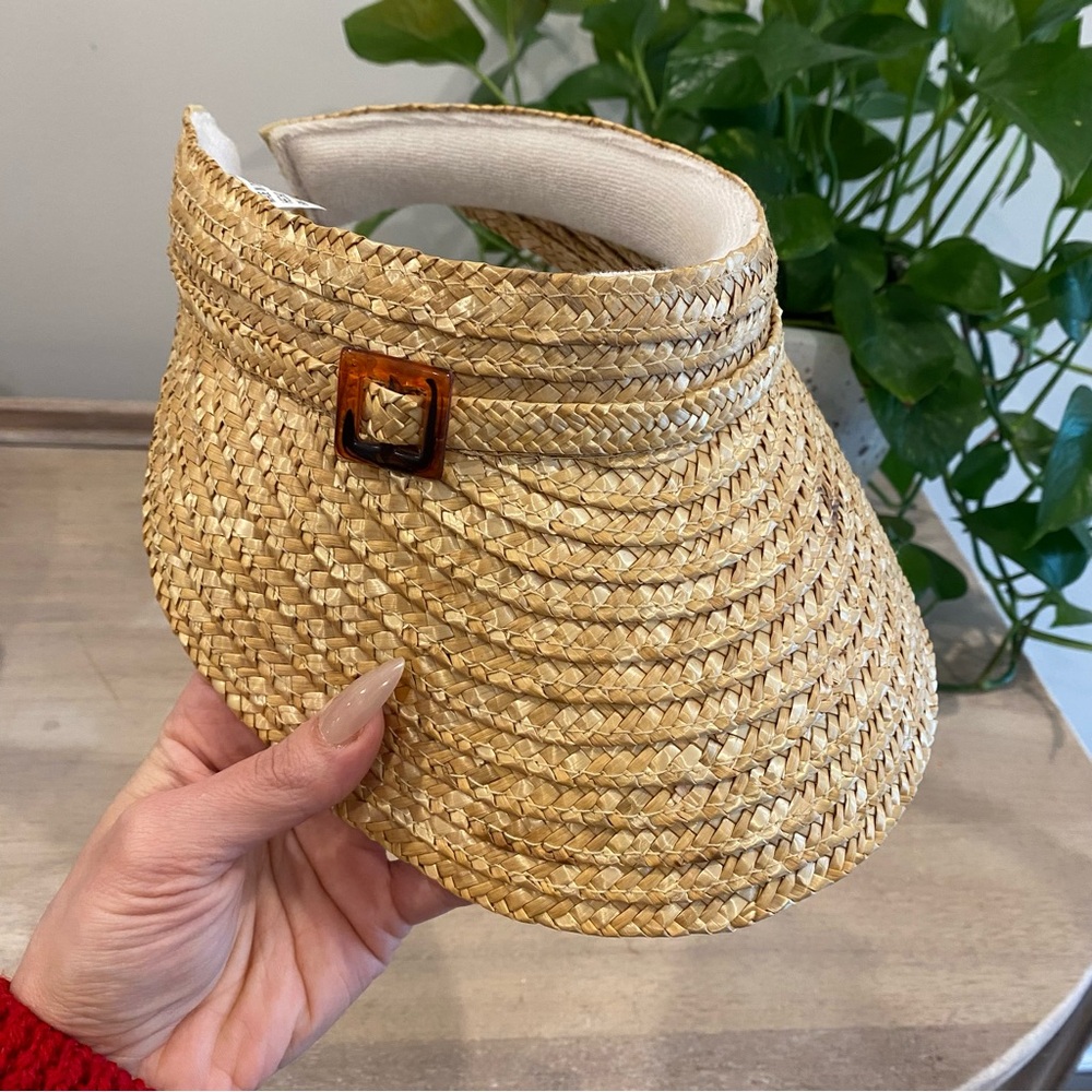 100% Straw Sun hat Visor